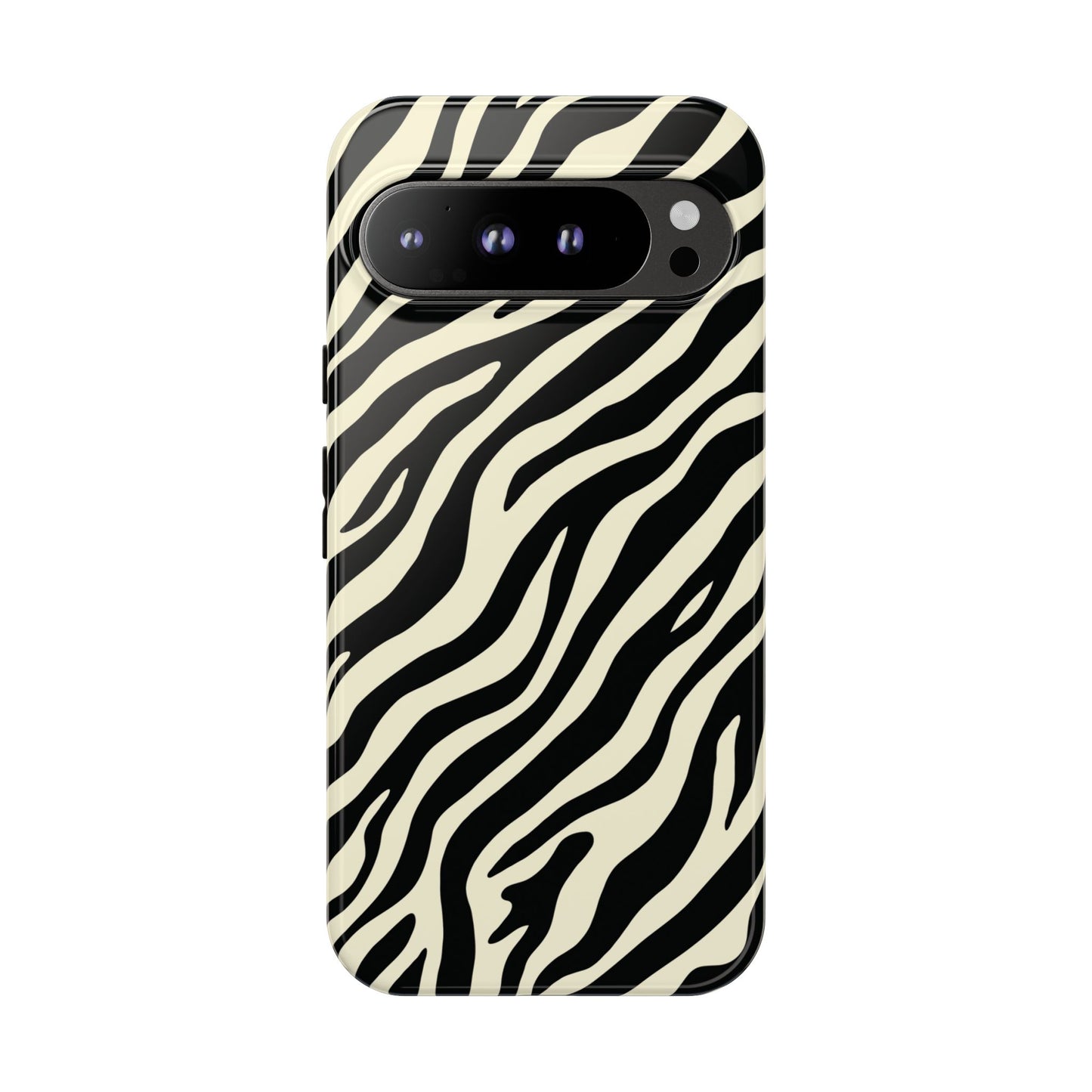 Chic Ivory Zebra Print Phone Case