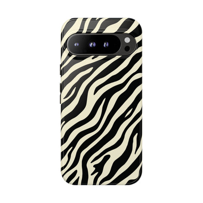 Chic Ivory Zebra Print Phone Case