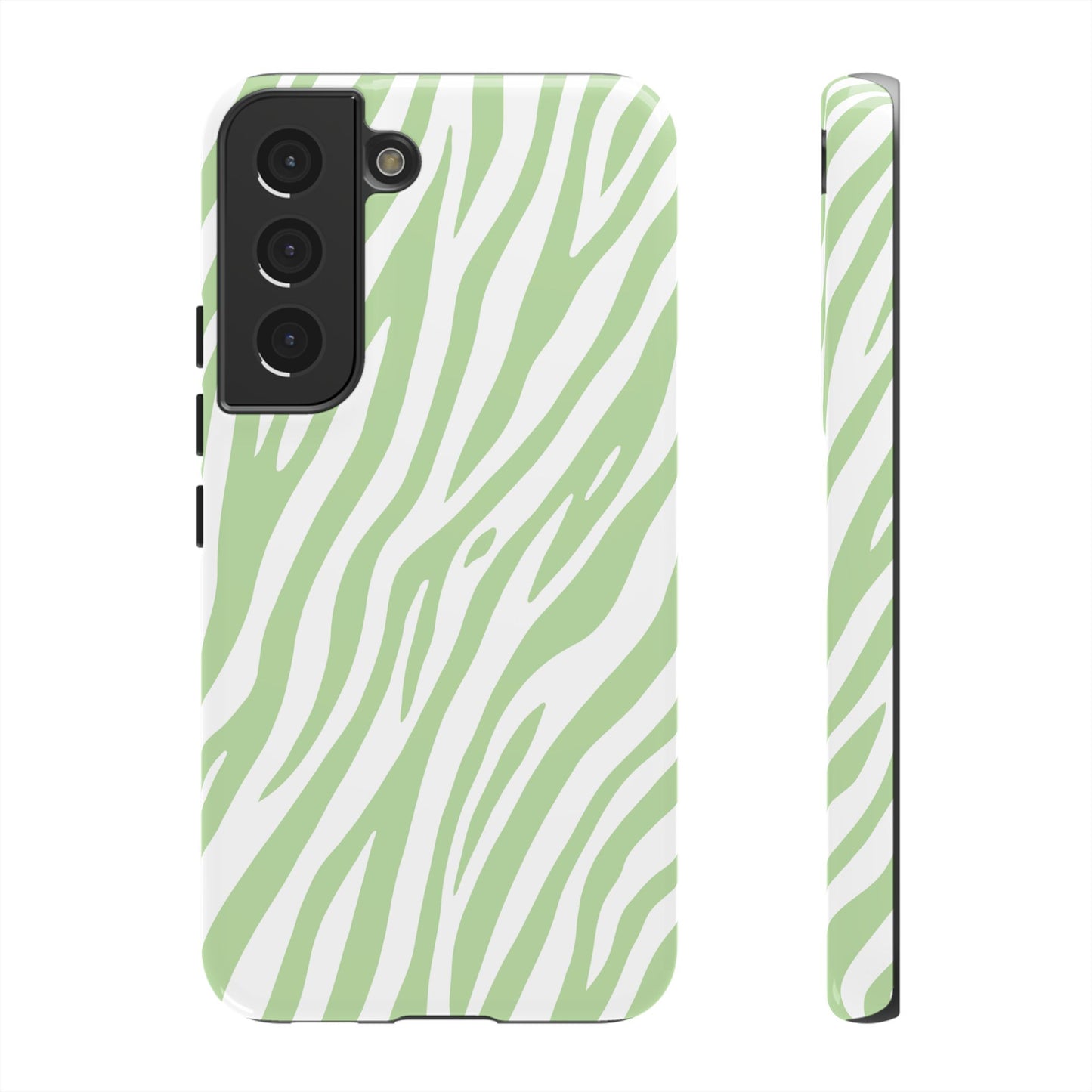 Mint Tiger Print Phone Case
