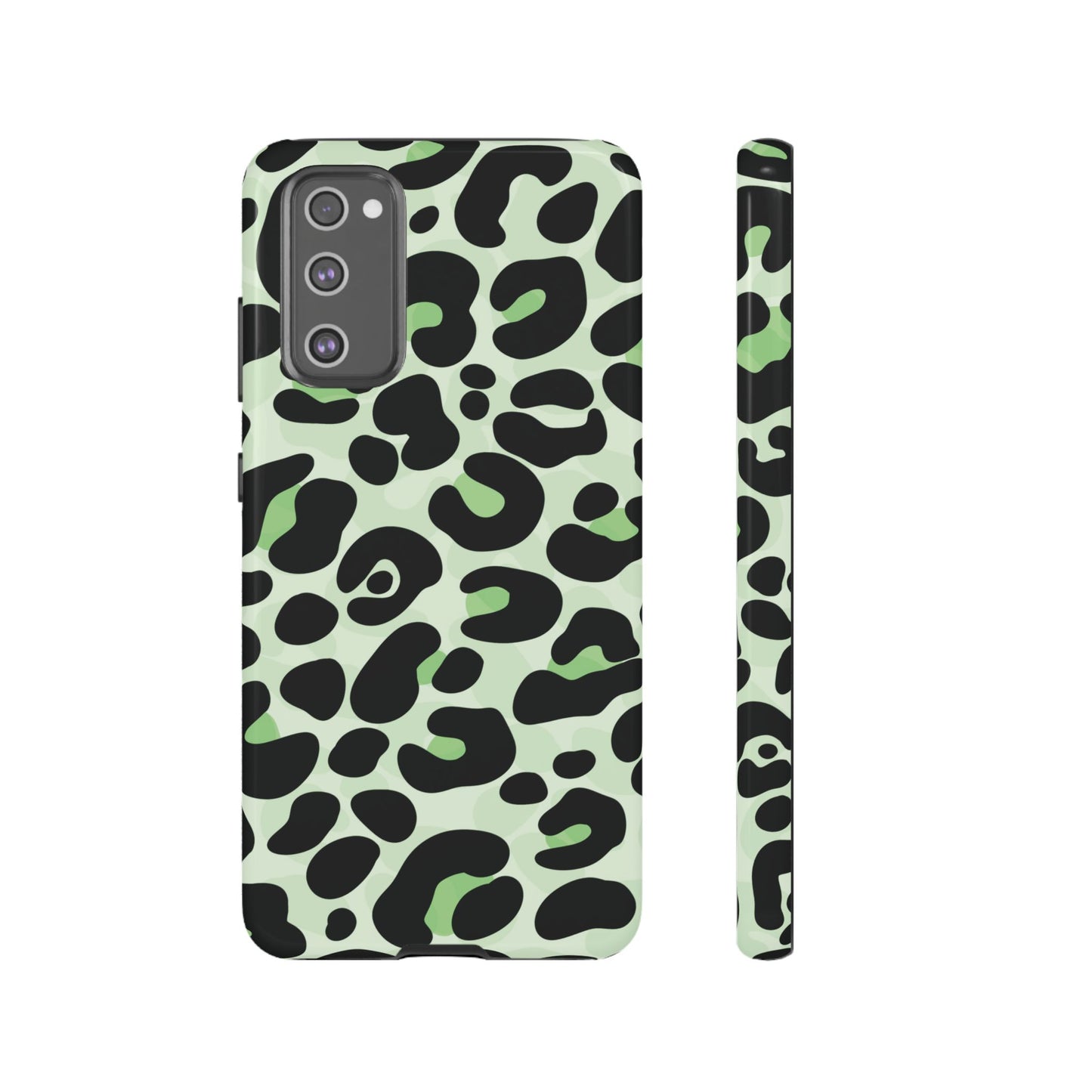 Chic Sage Leopard Print Phone Case