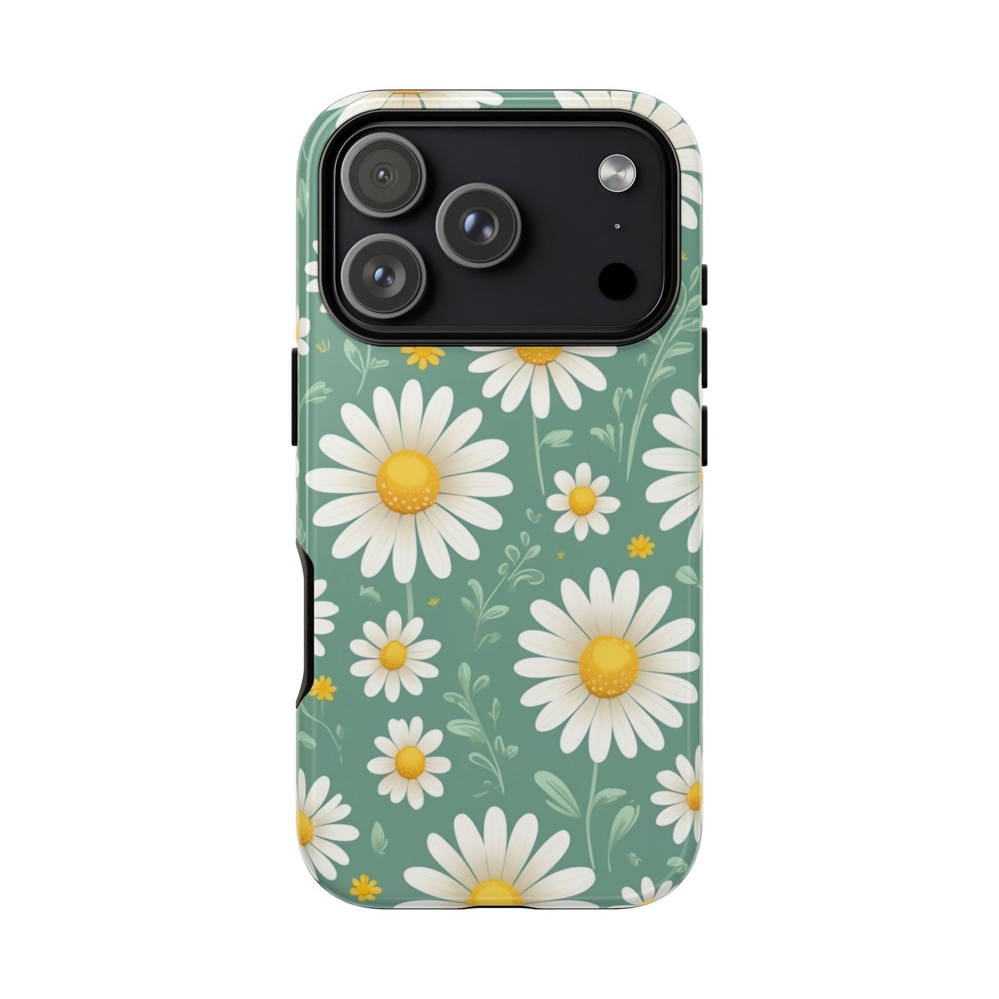 iPhone 17 Pro / Glossy Phone Case - Daisies Floral Pattern 1 Phone Case