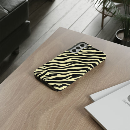 Stylish Neutral Zebra Print Phone Case