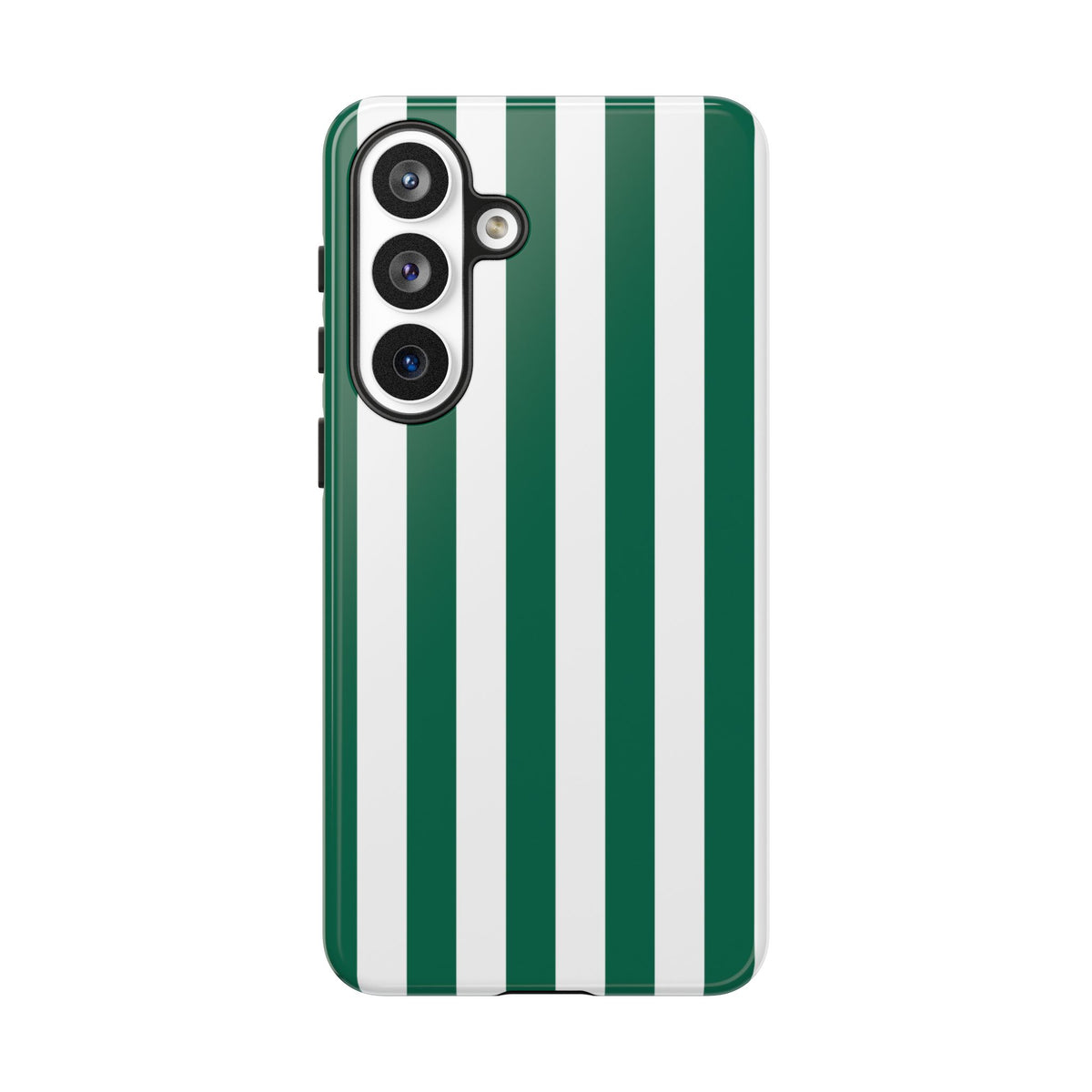 Simple Green & White Stripe Pattern Phone Case - Green Phone Case - Samsung Galaxy S26 Plus / Glossy
