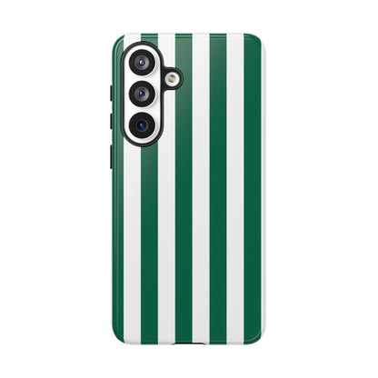 Simple Green & White Stripe Pattern Phone Case - Green Phone Case - Samsung Galaxy S26 Plus / Glossy