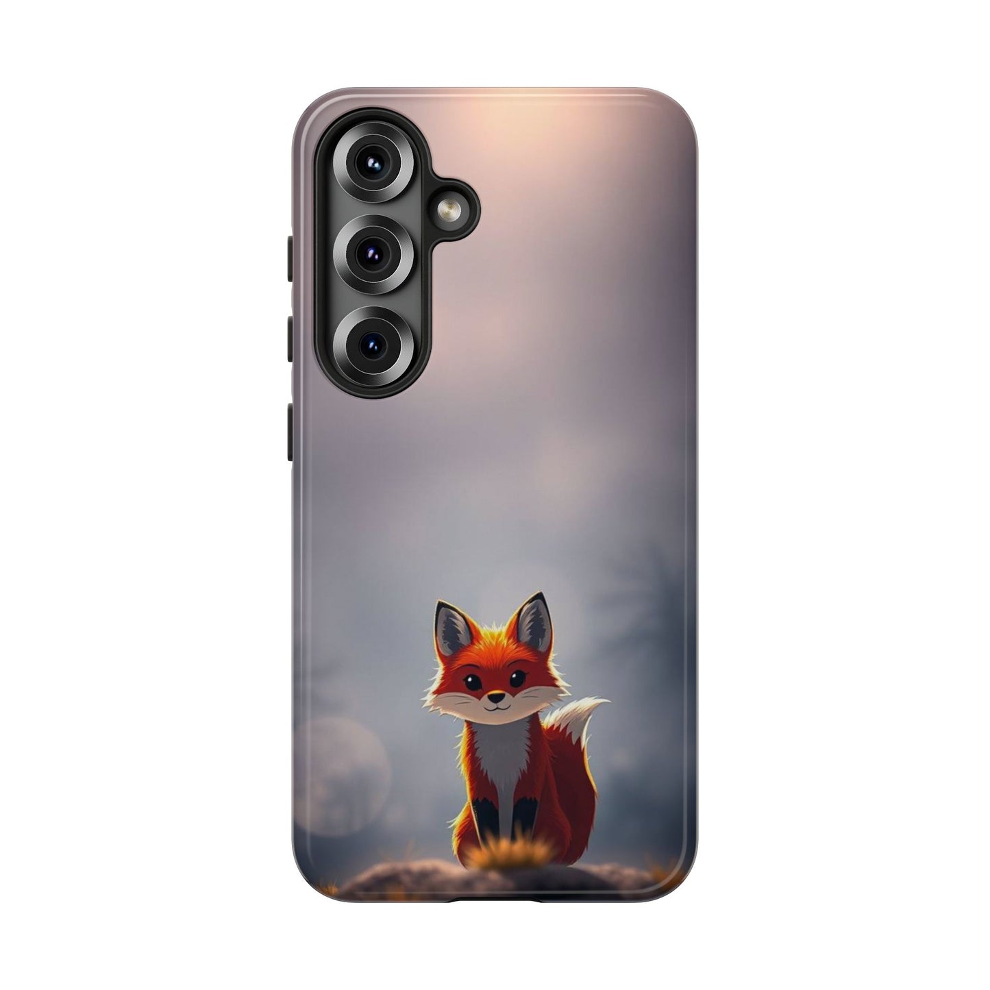 Samsung Galaxy S25 / Glossy Phone Case - Cute Gothic Fox Design Phone Case
