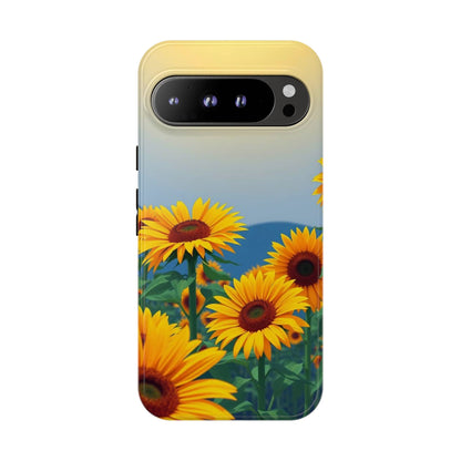 Google Pixel 9 Pro XL / Glossy Phone Case - Sunflowers Design Phone Case