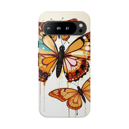 Google Pixel 9 Pro XL / Glossy Phone Case - Abstract Butterflies Design Phone Case