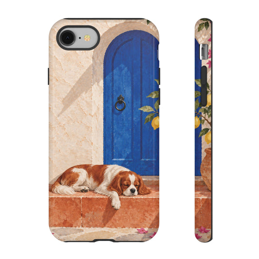 Cavalier King Charles Spaniel Blue Door Siesta Phone Case - Multicolor Phone Case - iPhone 8 / Glossy