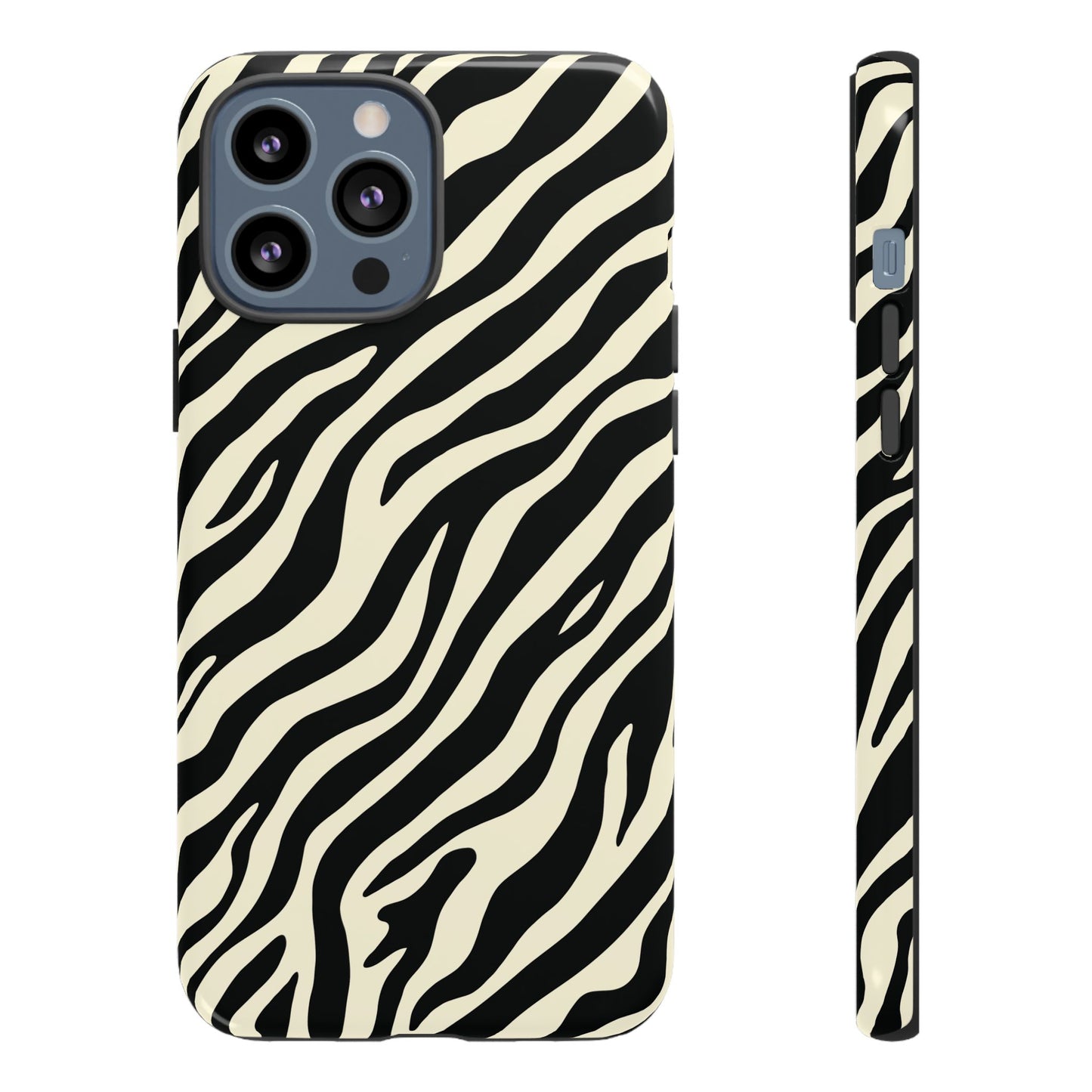 Chic Ivory Zebra Print Phone Case
