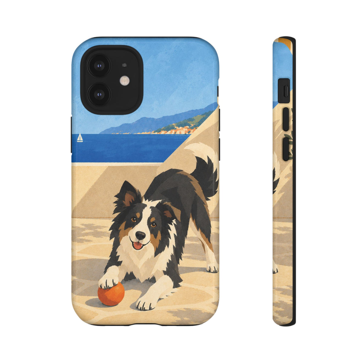 Border Collie One More Throw Phone Case - Multicolor Phone Case - iPhone 12 Mini / Glossy