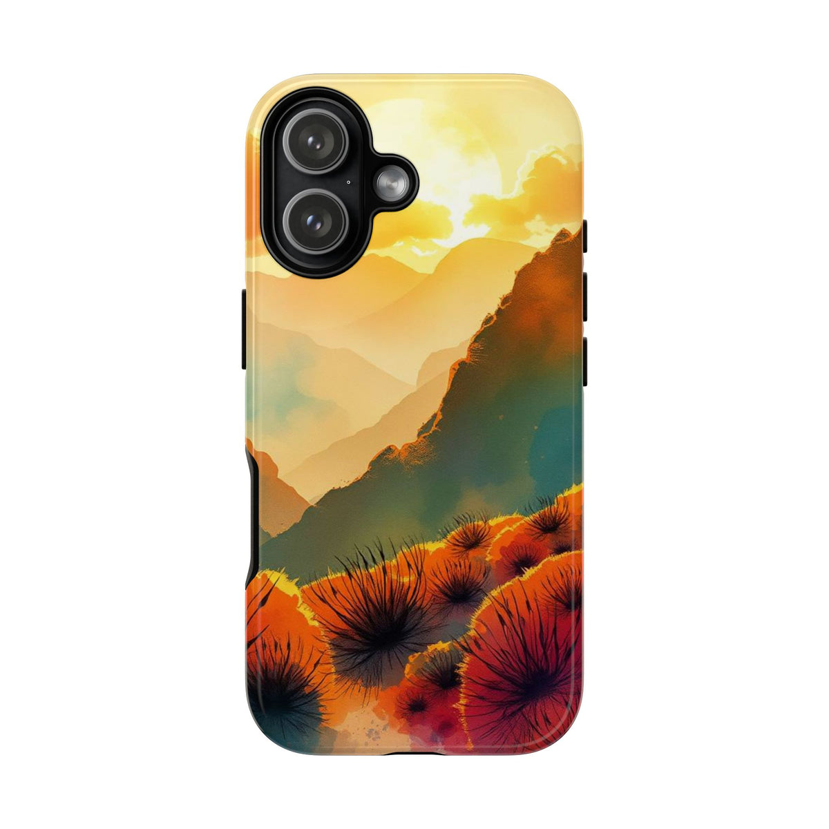 Ideallic Watercolour Sunset Design Phone Case - Multicolor Phone Case - iPhone 17 / Glossy