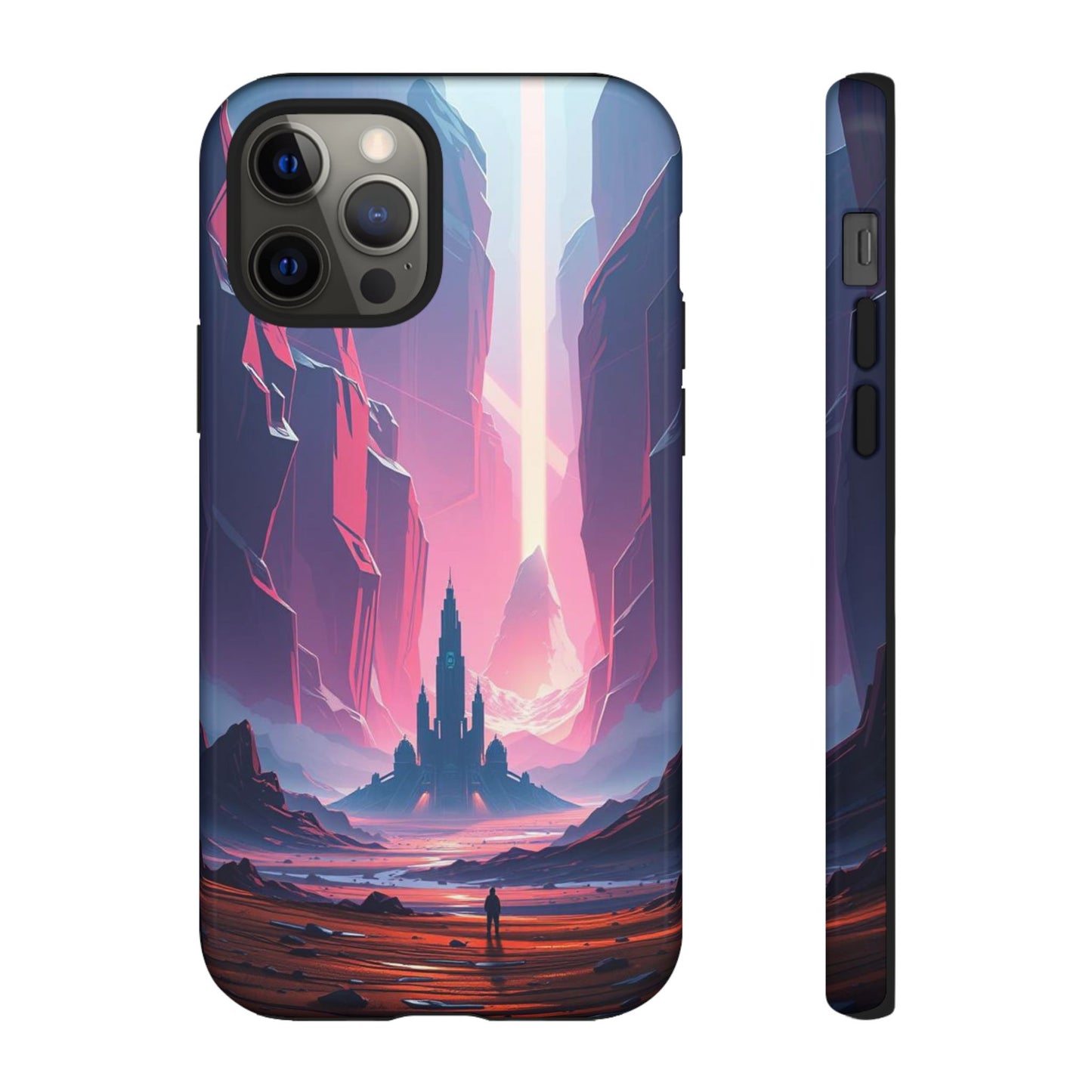 iPhone 12 Pro / Glossy Phone Case - Alien Fortress Design Phone Case