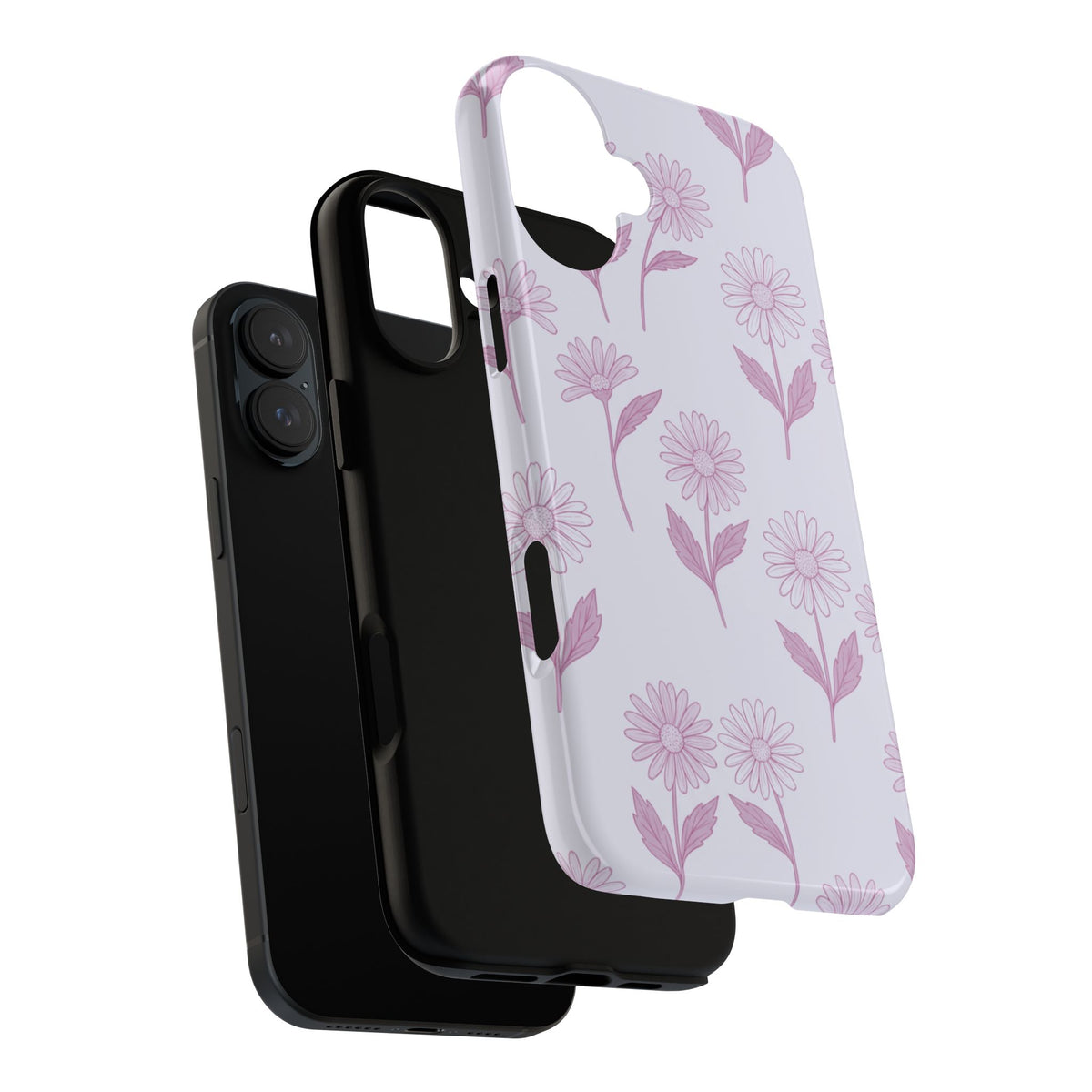 Pretty Lilac Daisy Pattern Phone Case