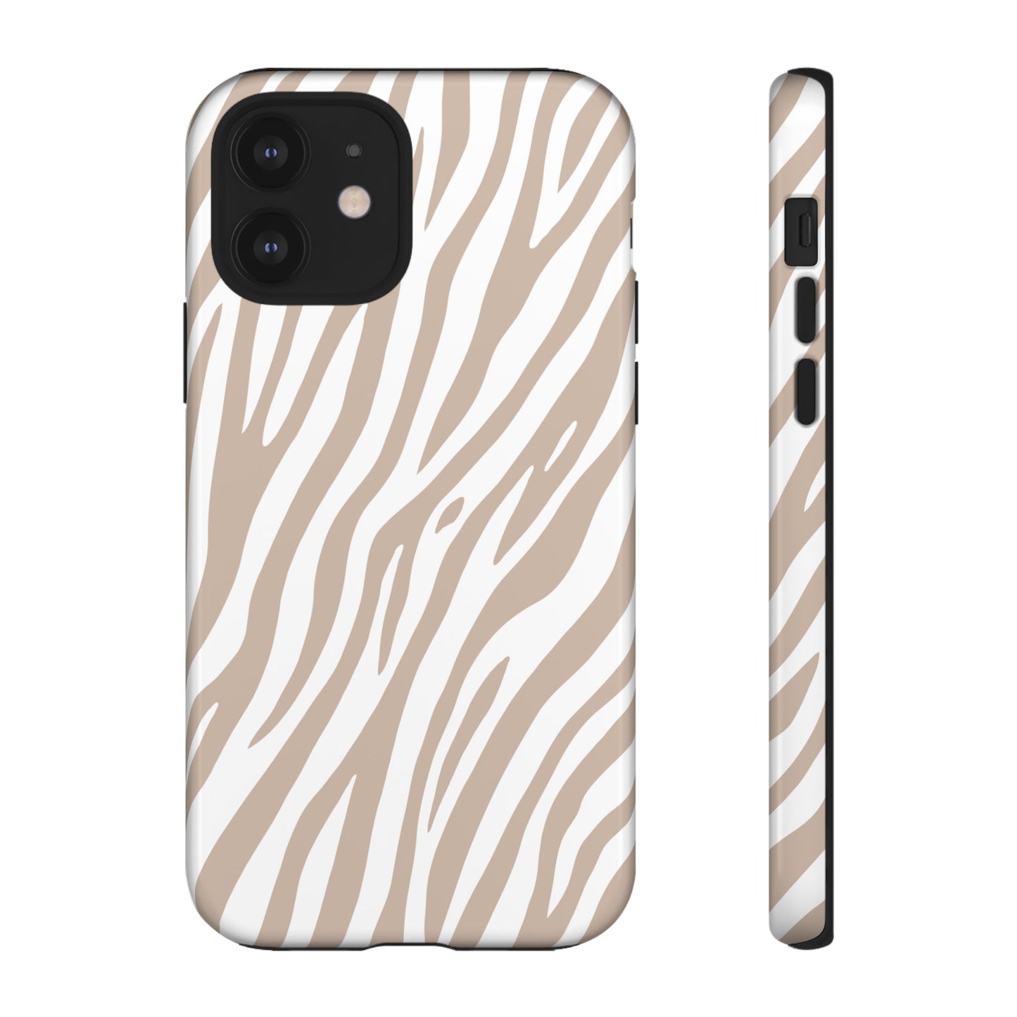 Oatmeal Tiger Print Phone Case