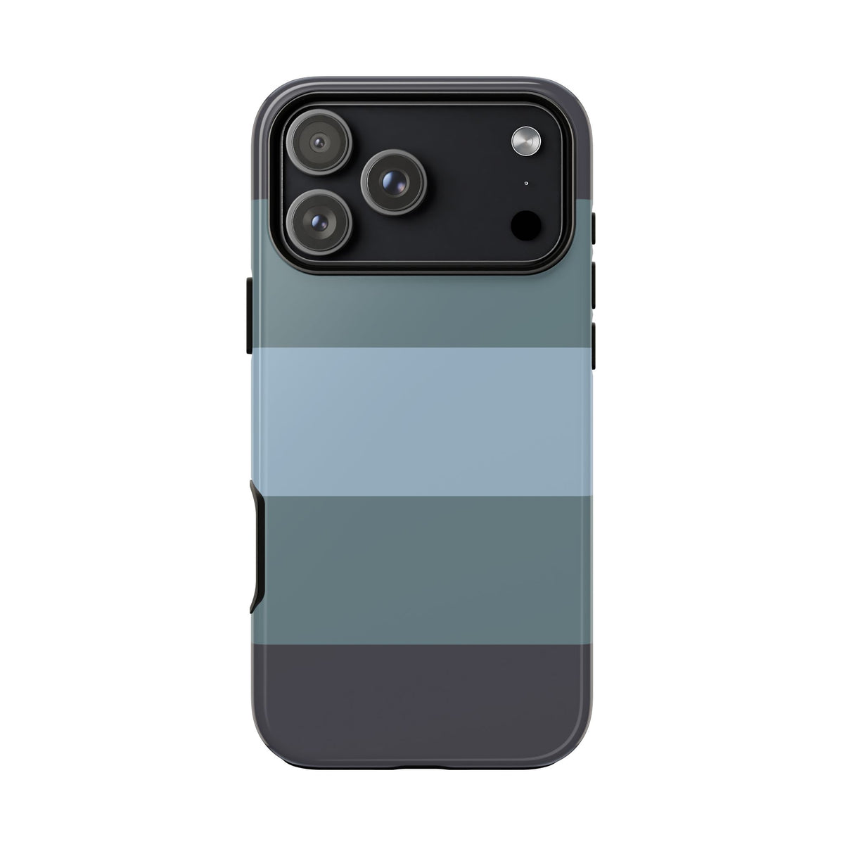 Shades of Blue Horizontal Stripe Pattern Phone Case - Blue Phone Case - iPhone 18 Pro Max / Glossy