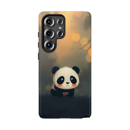 Cute Gothic Panda Design Phone Case