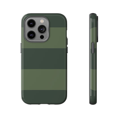 Green Horizontal Stripe Pattern Phone Case - Green Phone Case - iPhone 14 Pro / Glossy