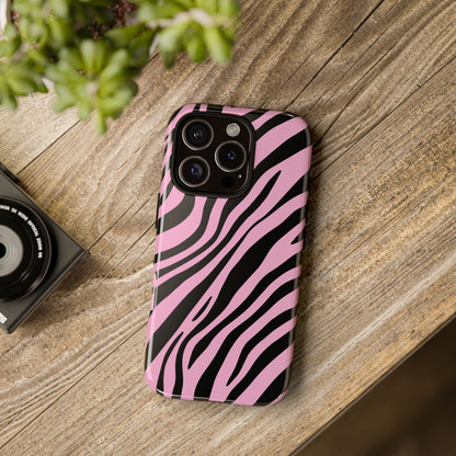 Modern Blush Zebra Print Phone Case