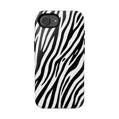 Monochrome Tiger Print Phone Case - Black Phone Case - iPhone 17e / Glossy