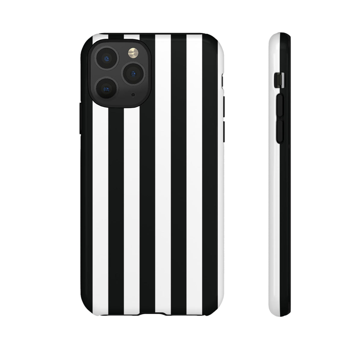 Simple Black & White Stripe Pattern Phone Case - White Phone Case - iPhone 11 Pro / Glossy