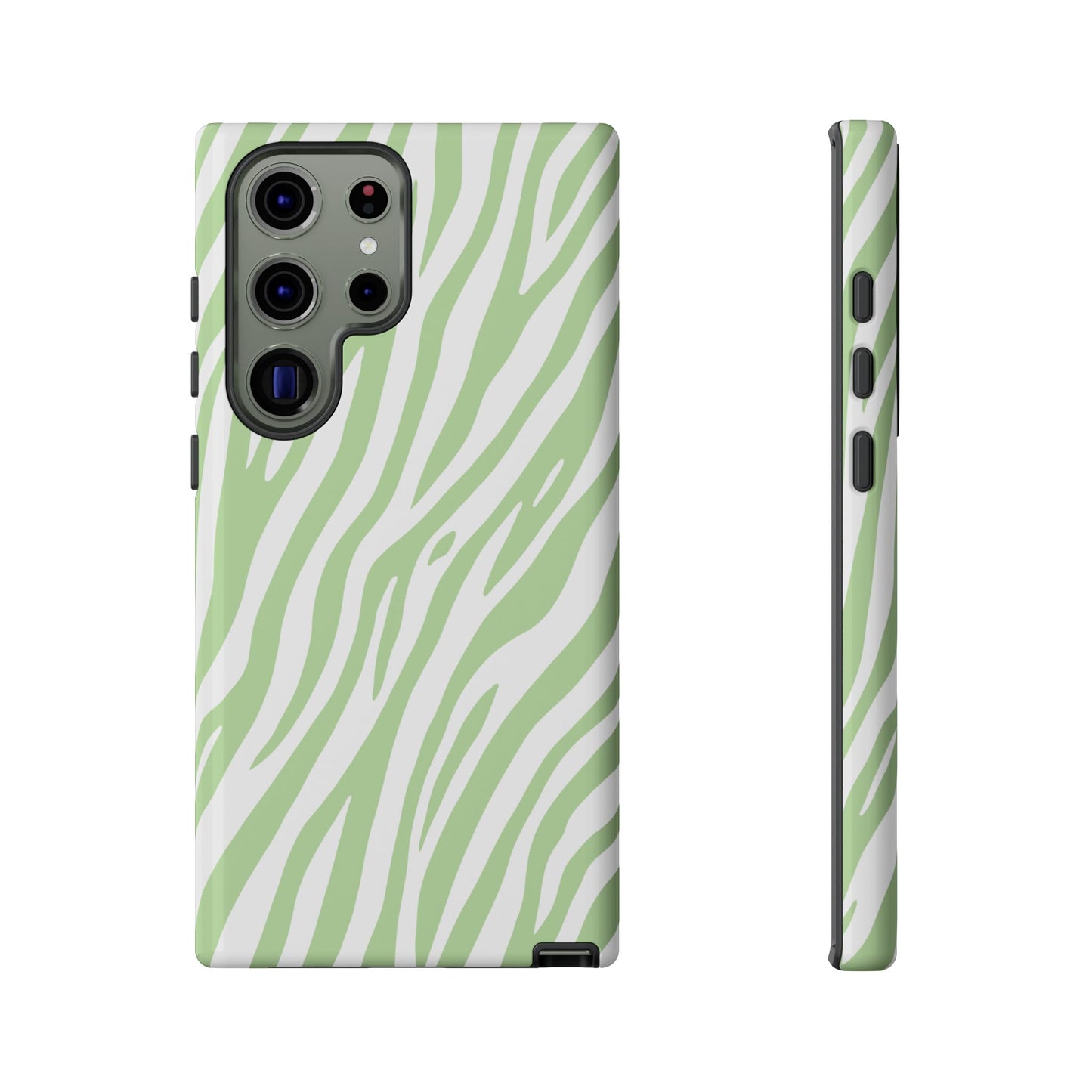 Mint Tiger Print Phone Case