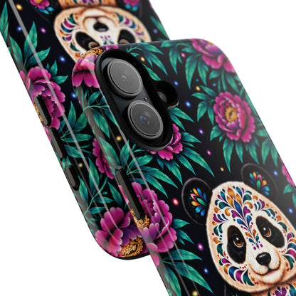Cute Purple and Teal Calavera Panda Phone Case - Multicolor Phone Case