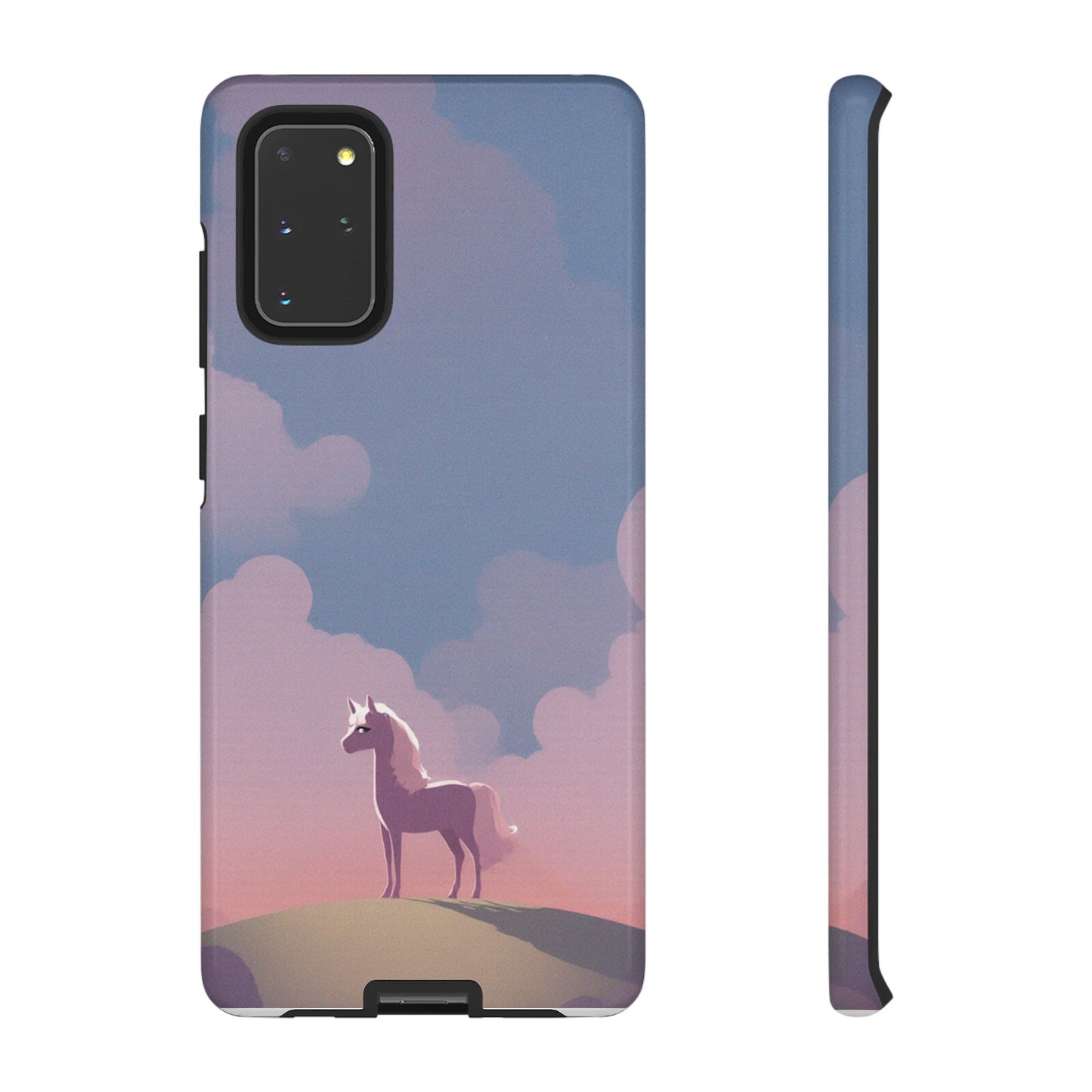 Samsung Galaxy S20+ / Glossy Phone Case - Pony & Cloud Design Phone Case