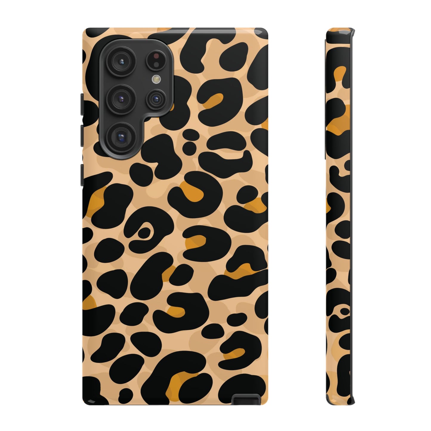 Stylish Mocha Leopard Print Phone Case