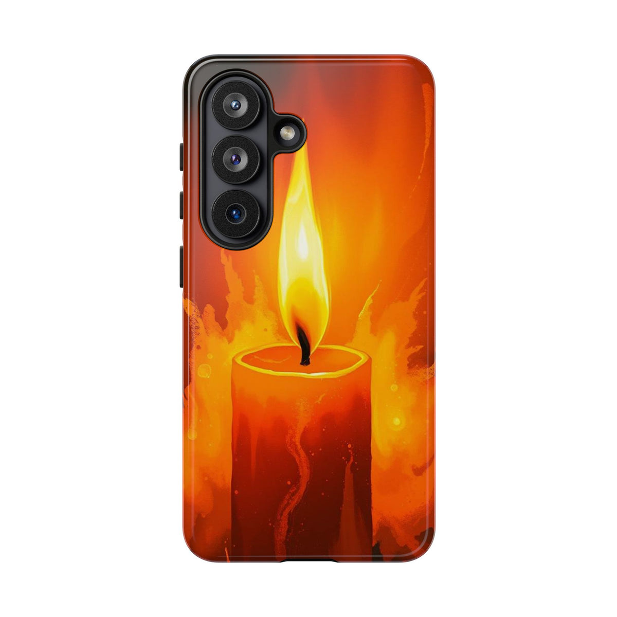 Red Candle Phone Case - Multicolor Phone Case - Samsung Galaxy S26 / Glossy