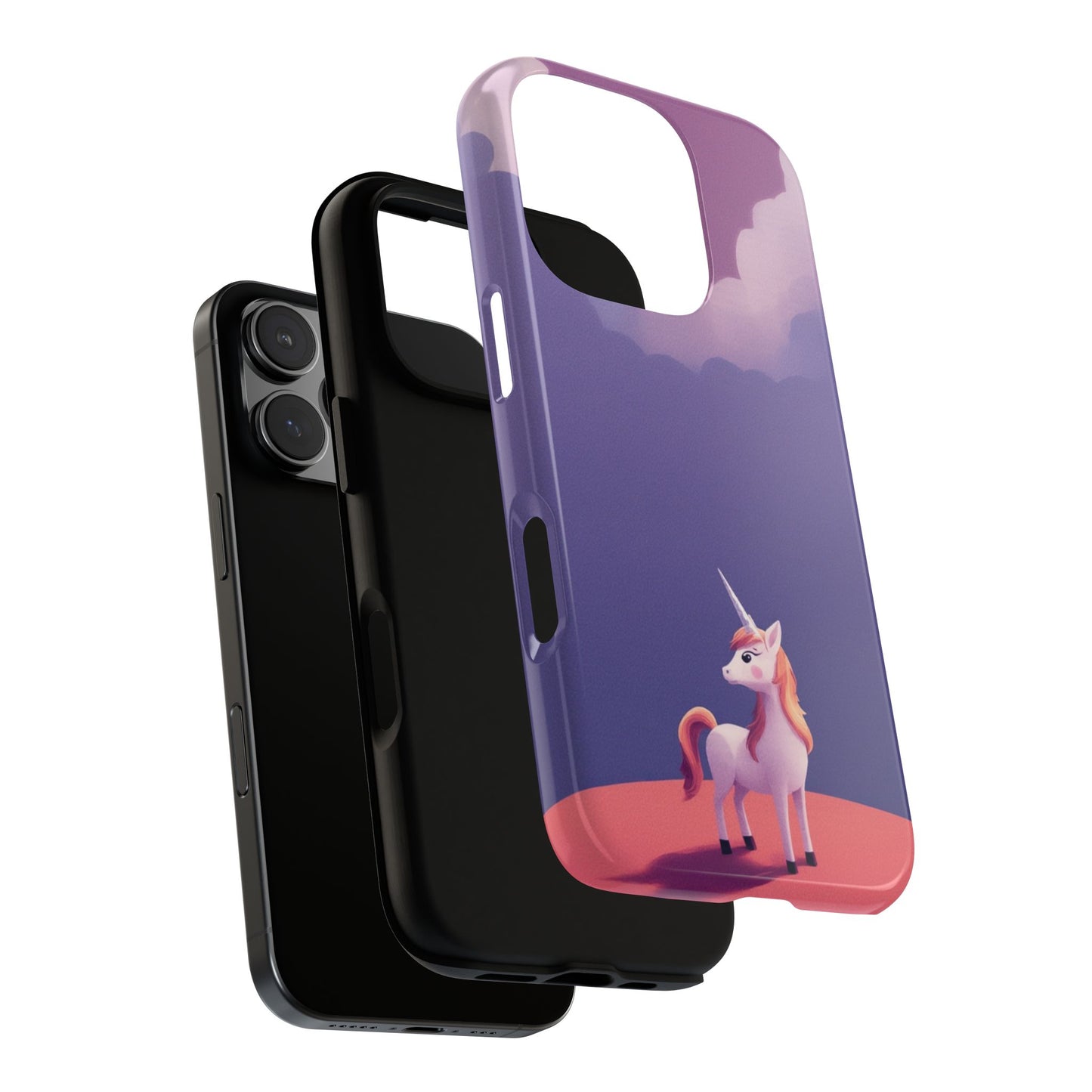 Phone Case - Cute Unicorn & Cloud Design Phone Case