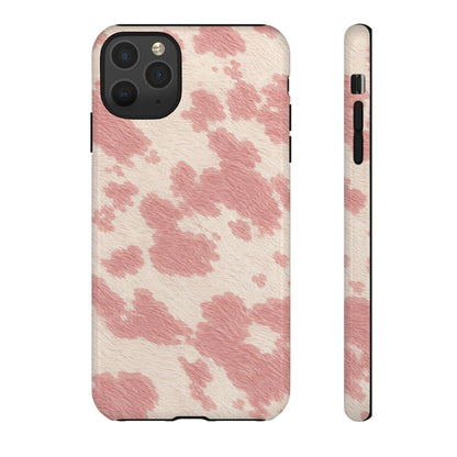 Pretty Blush Cow Print Phone Case