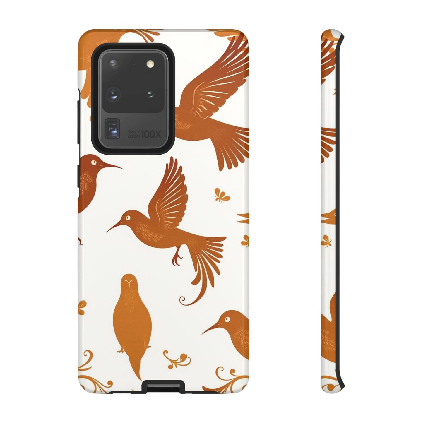 Samsung Galaxy S20 Ultra / Glossy Phone Case - Abstract Bird Pattern Phone Case