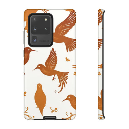 Samsung Galaxy S20 Ultra / Glossy Phone Case - Abstract Bird Pattern Phone Case