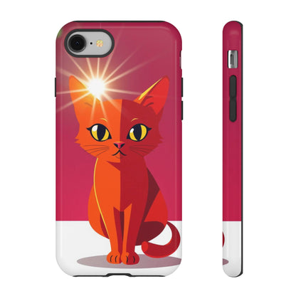 Flashing Cat Design Phone Case