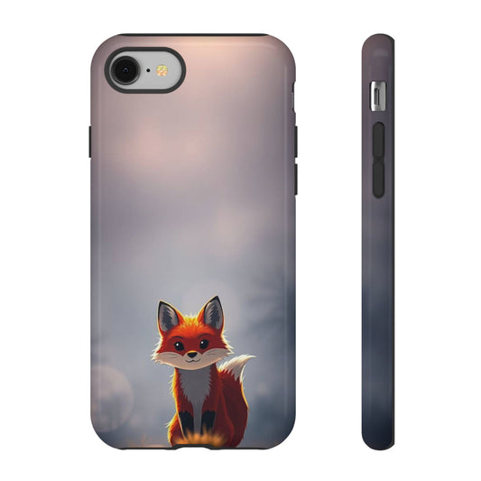 Cute Gothic Fox Design Phone Case - Multicolor Phone Case - iPhone 8 / Glossy