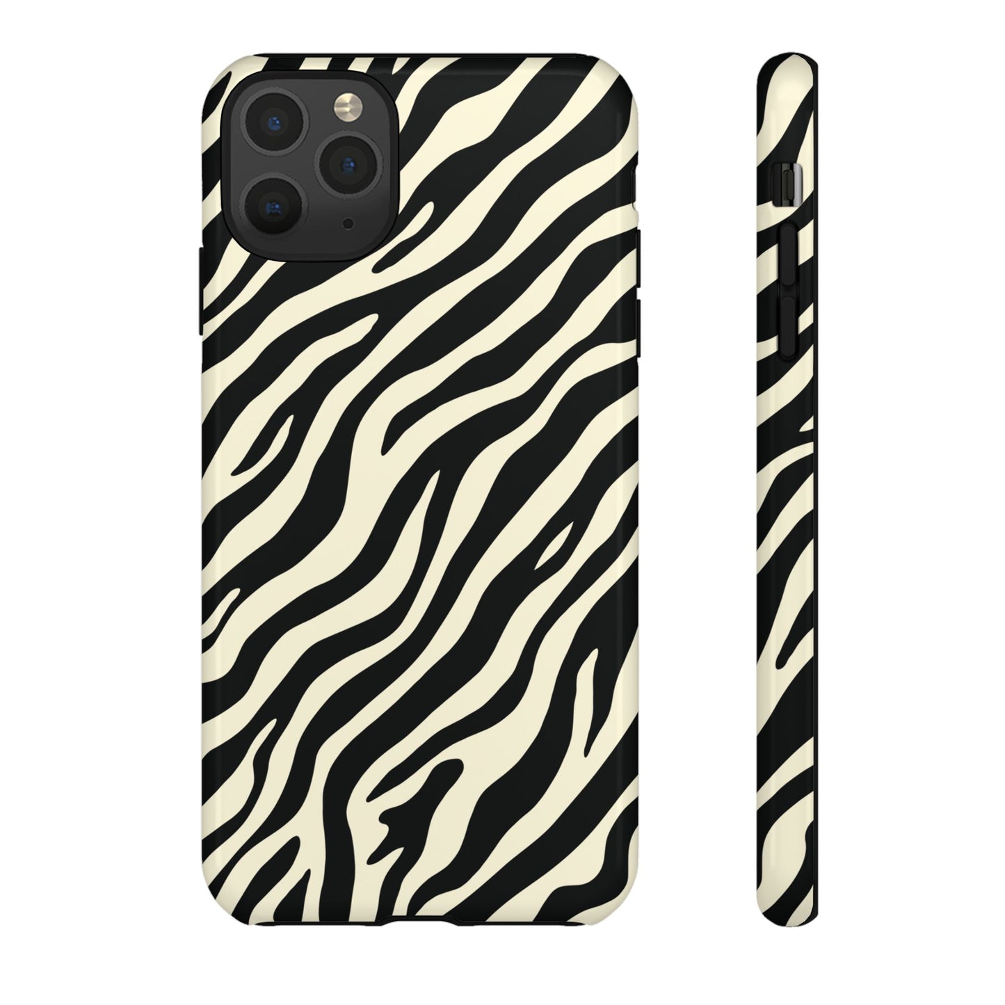 Chic Ivory Zebra Print Phone Case