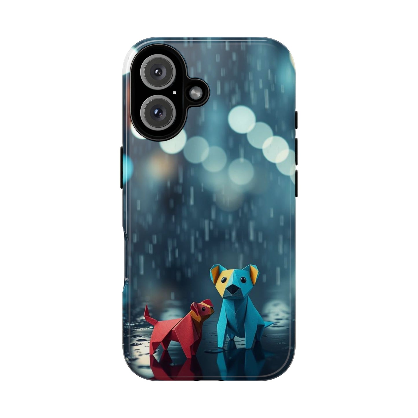 iPhone 16 / Glossy Phone Case - Origami ’Wee Pals’ Design Phone Case