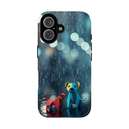 iPhone 16 / Glossy Phone Case - Origami ’Wee Pals’ Design Phone Case