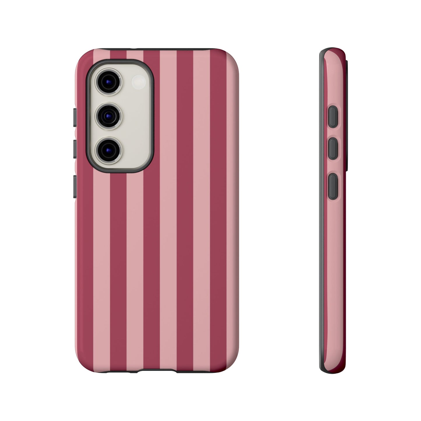 Samsung Galaxy S23 / Glossy Phone Case - ’Pink Stripe Pattern’ Phone Case