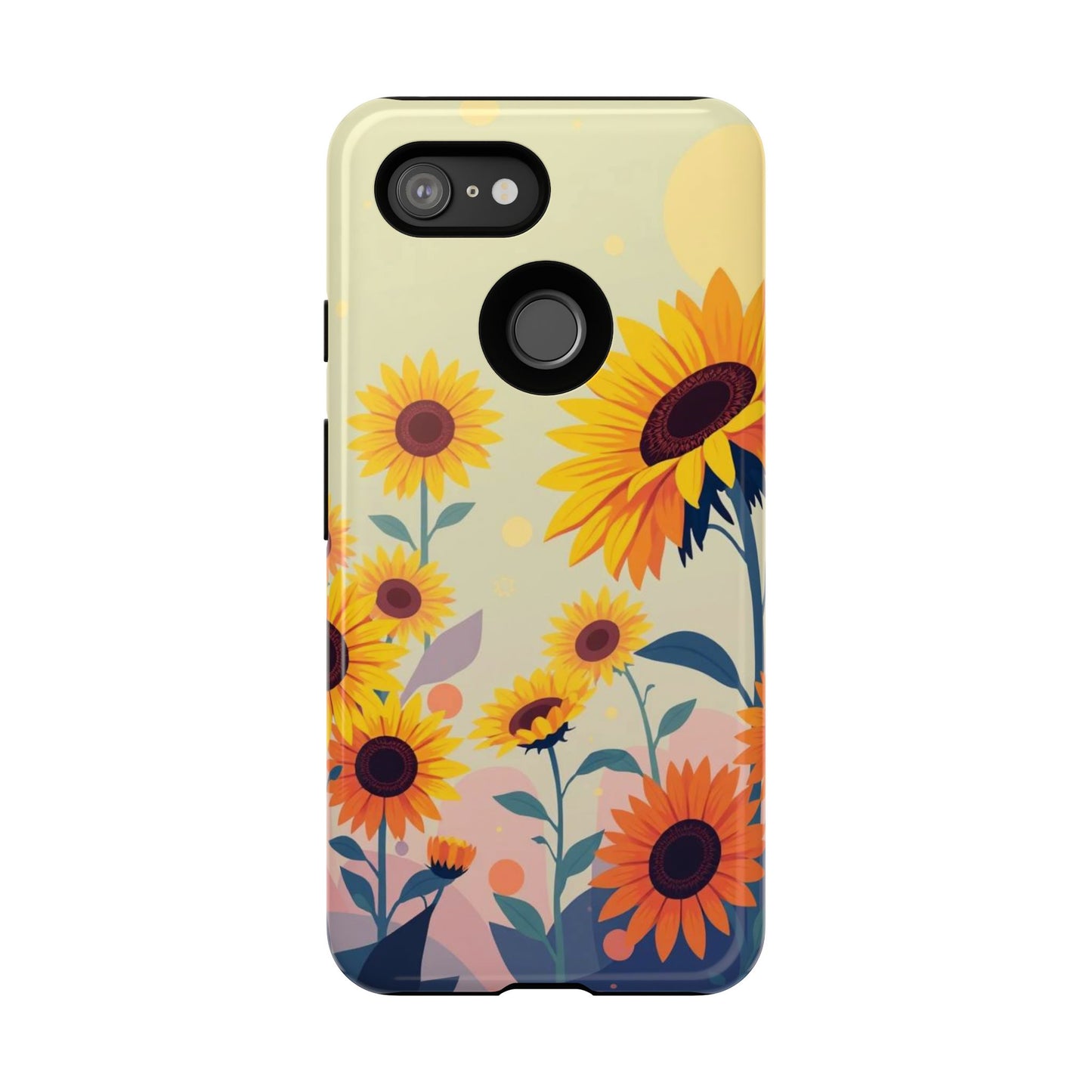 Modern Flat Sunflower Design Phone Case