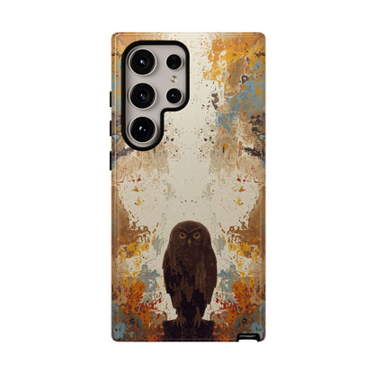Samsung Galaxy S24 Ultra / Glossy Phone Case - Abstract Owl Design Phone Case
