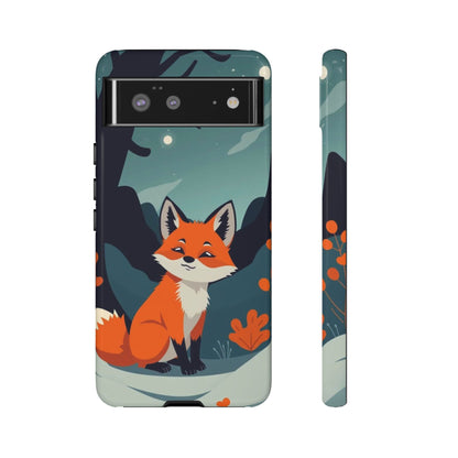 Google Pixel 6 / Glossy Phone Case - Cute Fox Design Phone Case