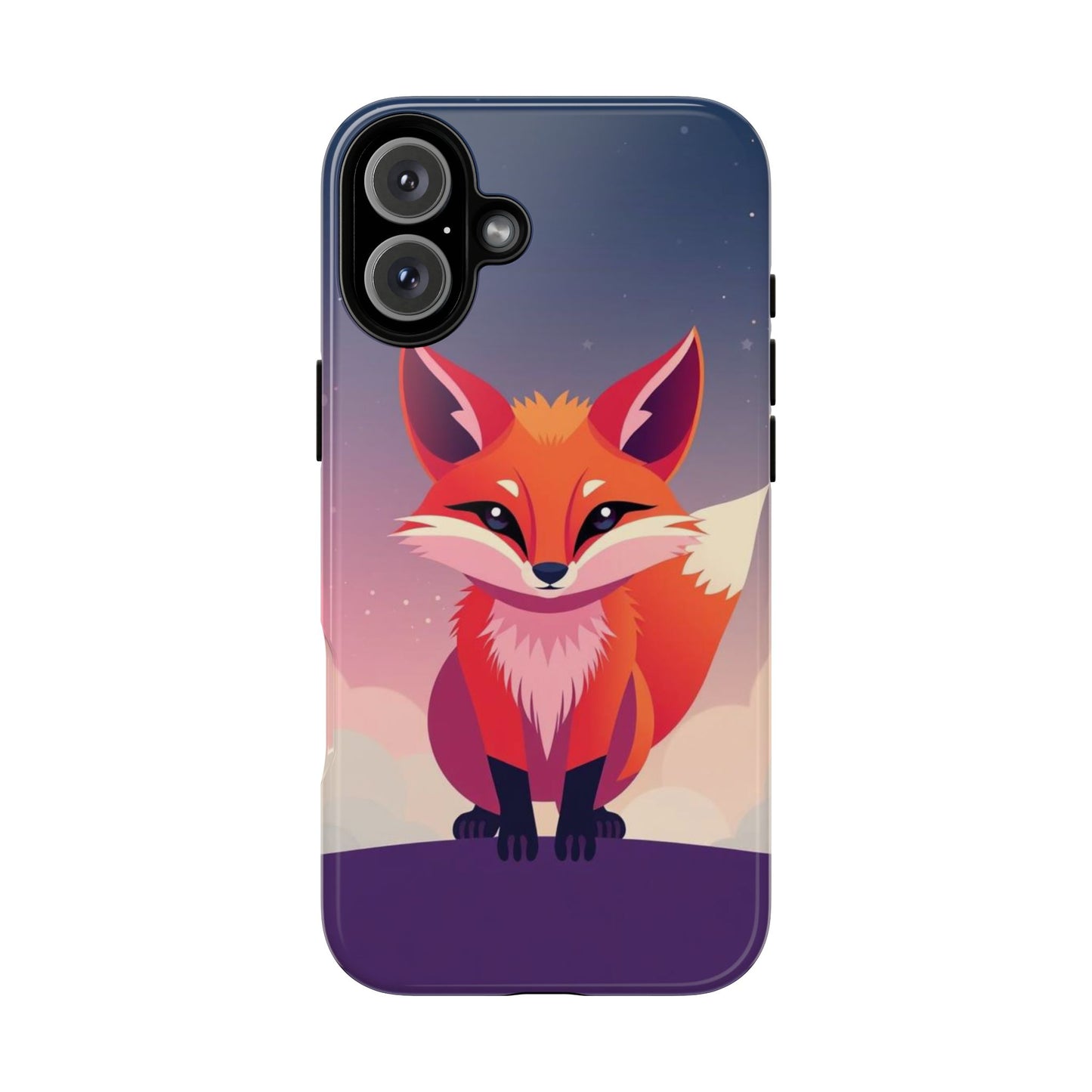 iPhone 16 Plus / Glossy Phone Case - Pop Art Fox Design Phone Case
