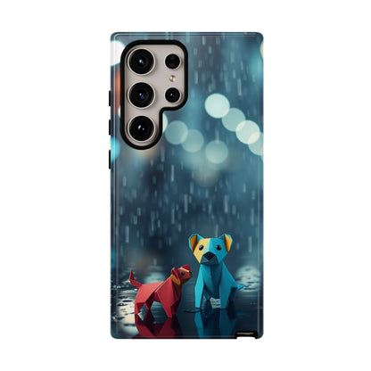 Samsung Galaxy S24 Ultra / Glossy Phone Case - Origami ’Wee Pals’ Design Phone Case