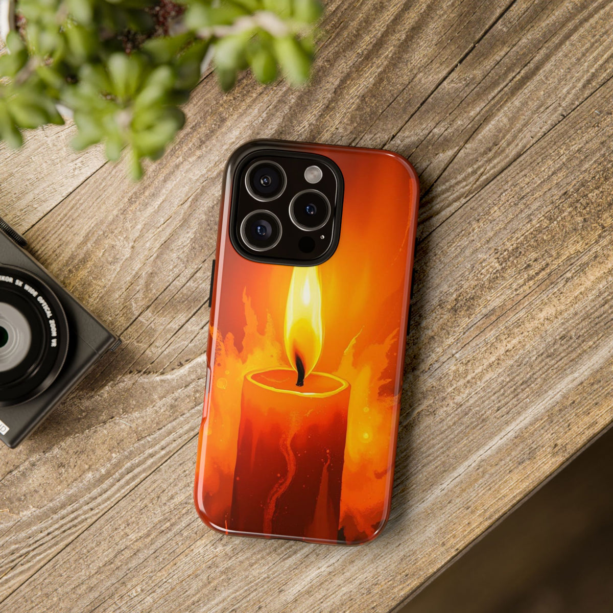 Red Candle Phone Case - Multicolor Phone Case