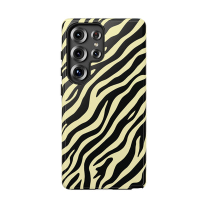 Stylish Neutral Zebra Print Phone Case