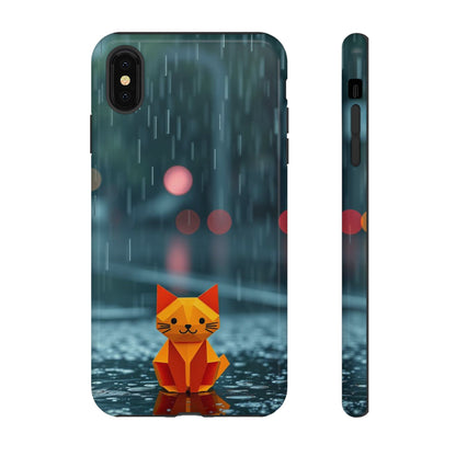 iPhone XS MAX / Glossy Phone Case - Origami ’Soggy Cat’ Design Phone Case