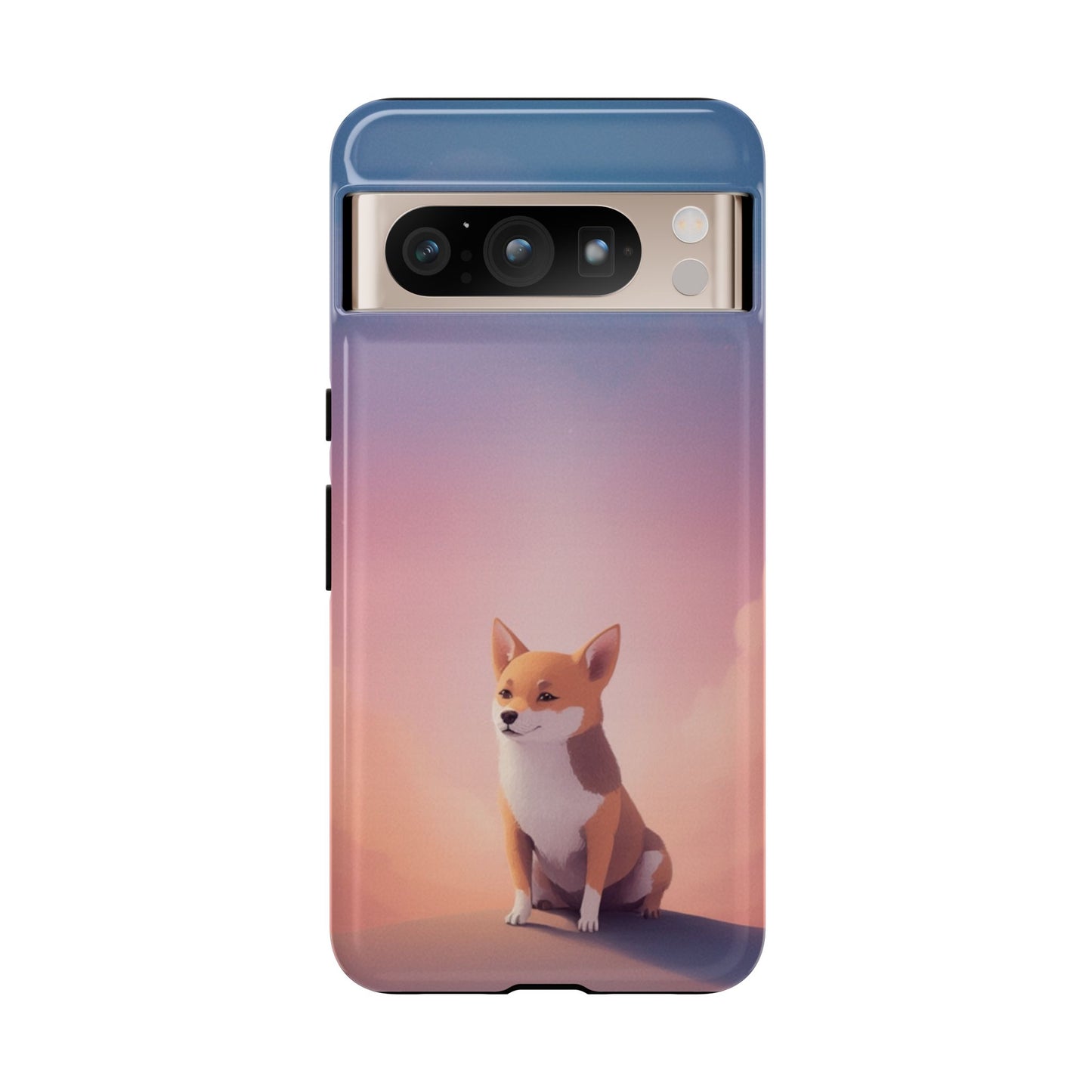 Google Pixel 8 Pro / Glossy Phone Case - Cute Dog & Cloud Design ’Good Doggo’ Phone Case