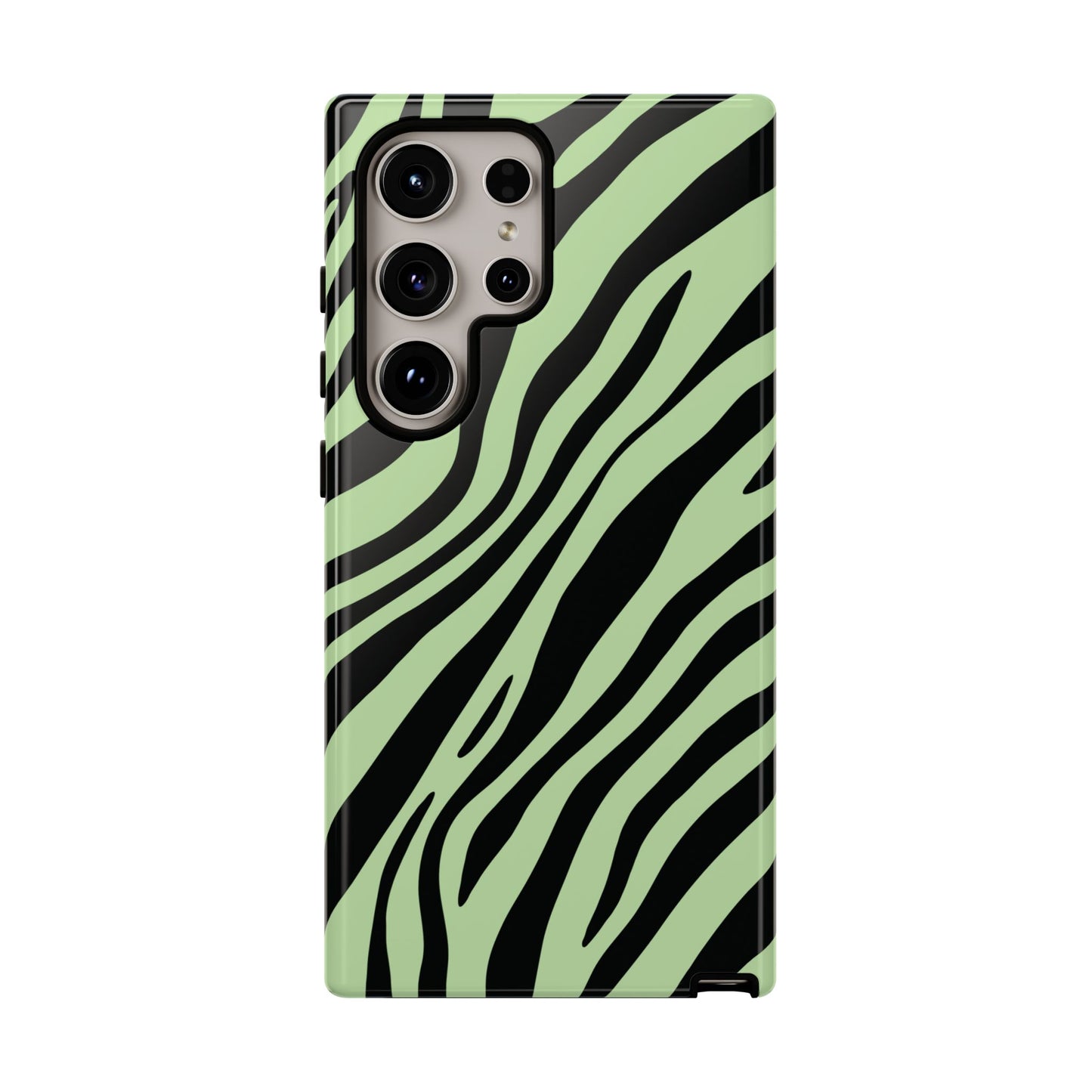 Modern Mint Zebra Print Phone Case