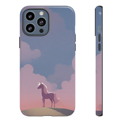 iPhone 13 Pro Max / Glossy Phone Case - Pony & Cloud Design Phone Case